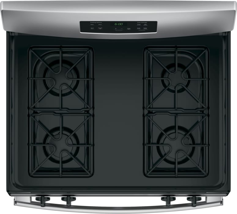 GE JGBS60REKSS 30 Inch Freestanding Gas Range with 4 Sealed Burners, 4.