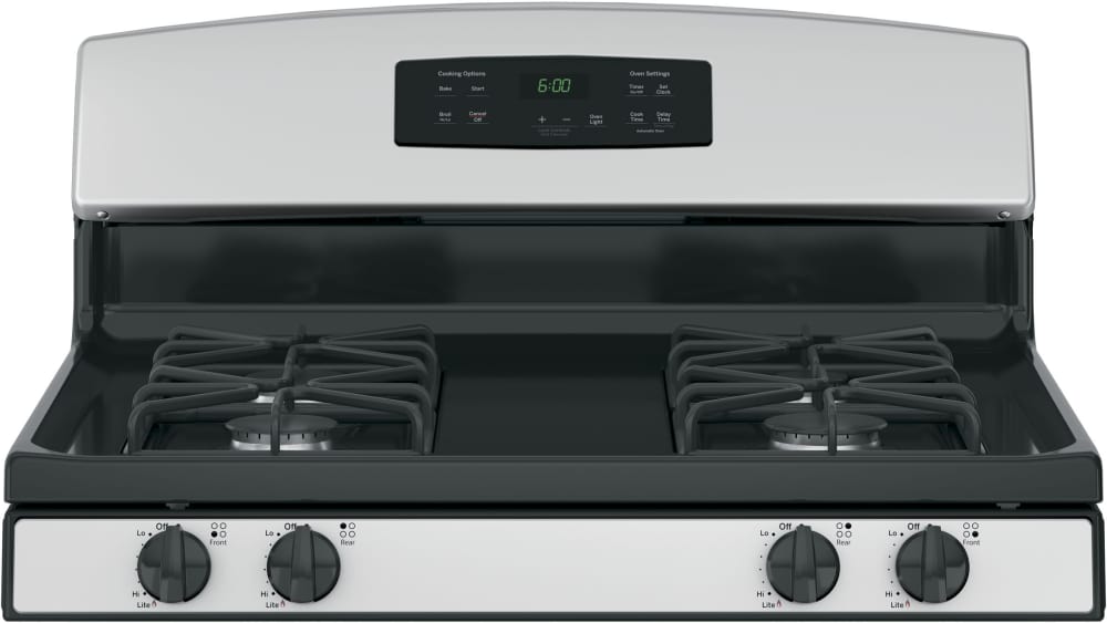 GE JGBS60REKSS 30 Inch Freestanding Gas Range with 4 Sealed Burners, 4.