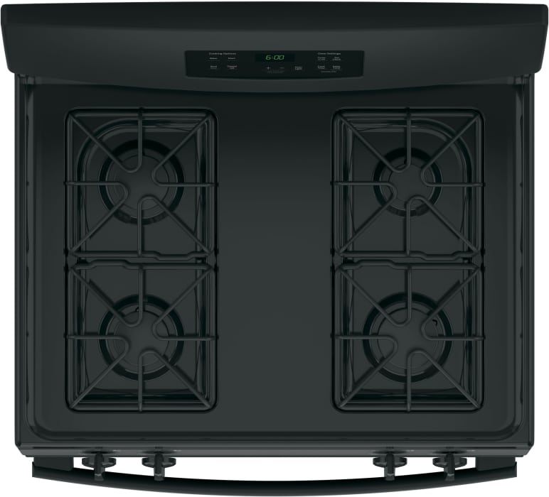 GE JGBS60DEKBB 30 Inch Freestanding Gas Range with 4 Sealed Burners, 4.
