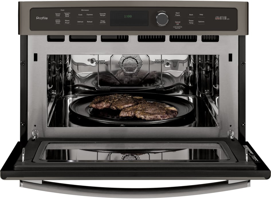 GE PSB9100EFES 27 Inch Single Electric Speed Oven with 1.7 cu. ft. Capacity, Advantium Speedcook