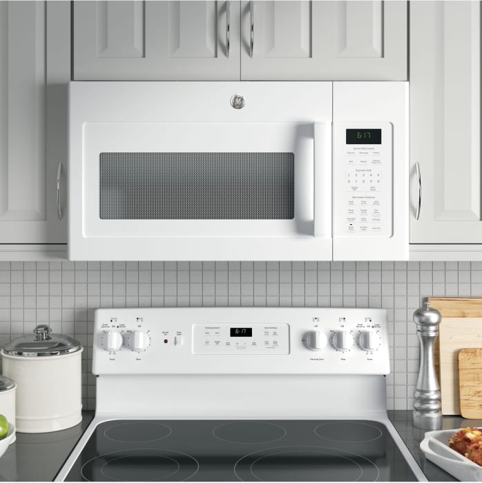 GE JVM6175DKWW 1.7 cu. ft. OvertheRange Microwave with 1,000 Watts