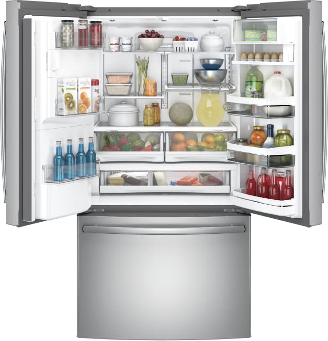 GE PYE22KSKSS 36 Inch Counter Depth French Door Refrigerator with 22.1