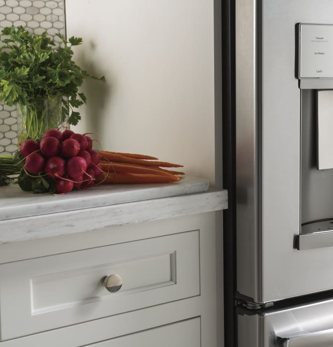 GE PYE22KSKSS 36 Inch Counter Depth French Door Refrigerator with 22.1