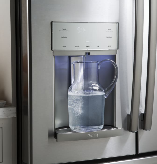 GE PYE22KSKSS 36 Inch Counter Depth French Door Refrigerator with 22.1