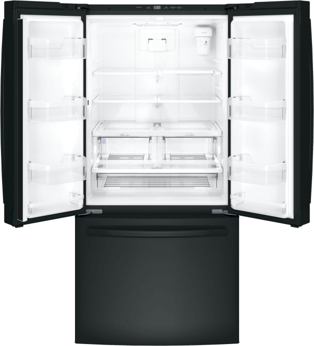 GE GNE25JGKBB 33 Inch French Door Refrigerator with 24.7 Cu. Ft