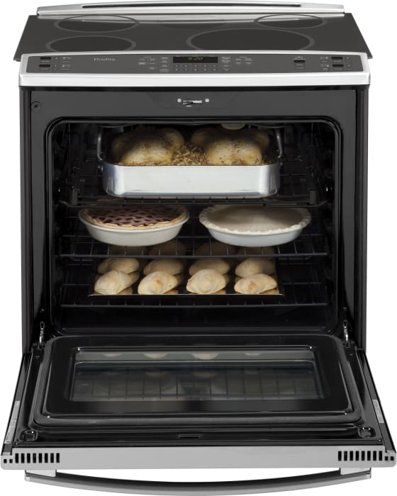 GE PHS920SFSS 30 Inch SlideIn Induction Range with True Convection