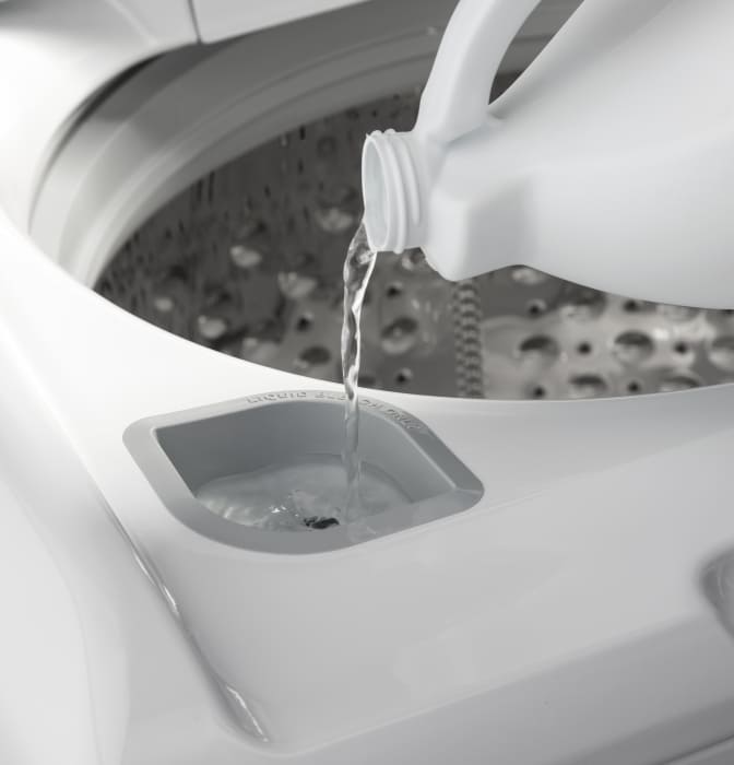 GE GTW680BSJWS 27 Inch Top Load Washer with 14 Wash Cycles, 800 RPM