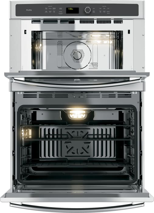 GE PT7800SHSS 30 Inch Combination Wall Oven with True European