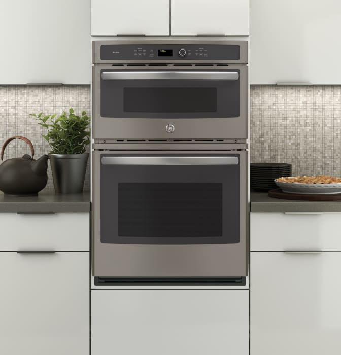 GE PK7800EKES 27 Inch Combination Electric Wall Oven with 6 Total cu
