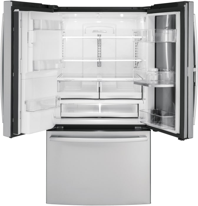 GE GFD28GSLSS 36 Inch French Door Refrigerator with 27.8 cu. ft