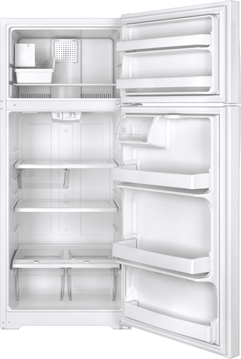 GE GIE18GTHWW 28 Inch Top-Freezer Refrigerator with 17.5 cu. ft ...