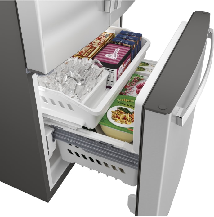GE GNE25JSKSS 33 Inch French Door Refrigerator with 24.7 Cu. Ft