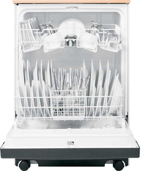 GE GSC3500DWW Full Console Portable Dishwasher with Piranha™ Hard Food