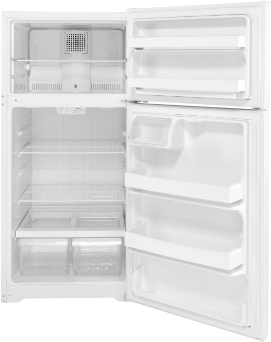 GE GTE16DTNRWW 28 Inch Top Freezer Refrigerator with 15.6 Cu. Ft