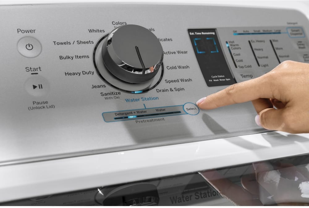 GE GTW755CSMWS 27 Inch Smart Top Load Washer with WiFi, Dualaction