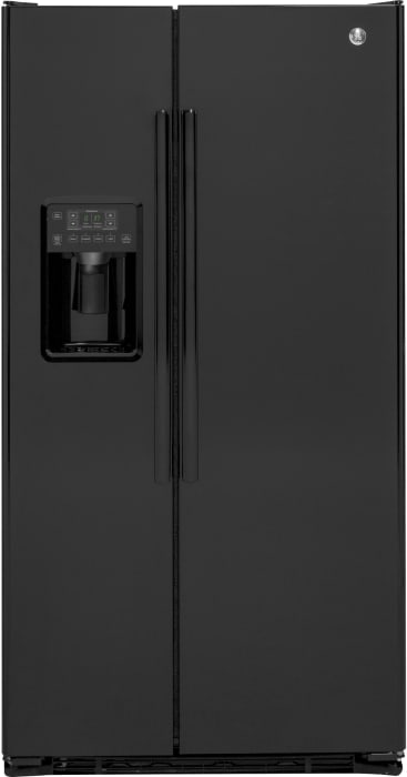 Ge Gzs22dgjbb 36 Inch Counter Depth Side By Side Refrigerator With 21 9 Cu Ft Capacity Ice Maker Advanced Filtration Humidity Controlled Crisper Drawer Adjustable Spill Proof Shelves Gallon Door Storage Led Lighting And