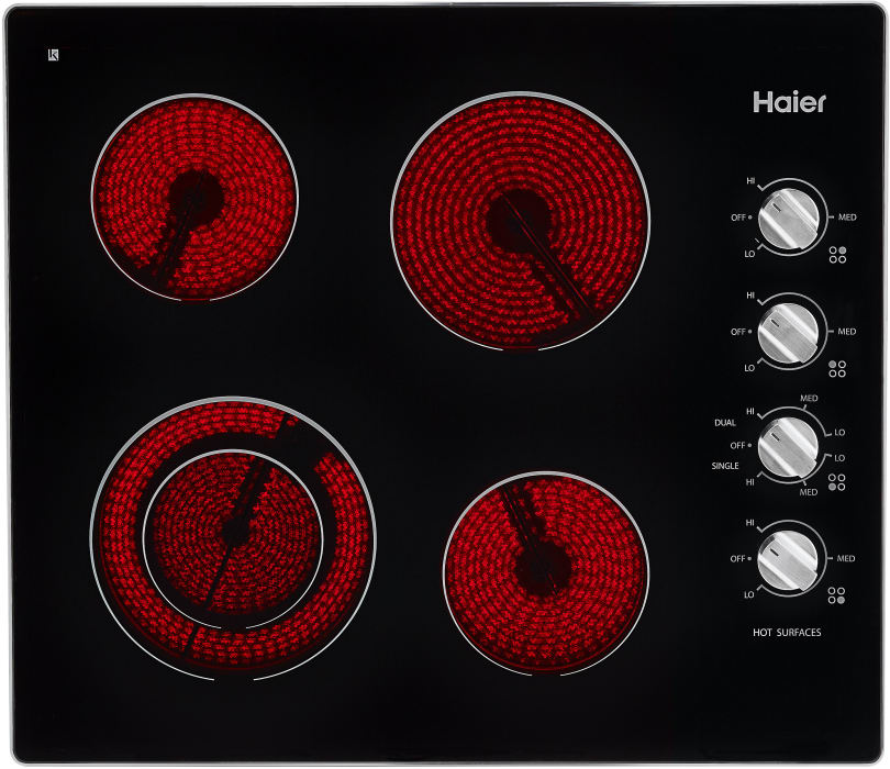 Haier HCC2320AES 24 Inch Electric Radiant Cooktop with 4 Heating