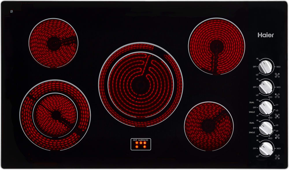 Haier HCC6320AES 36 Inch Electric Radiant Cooktop with 5 Heating