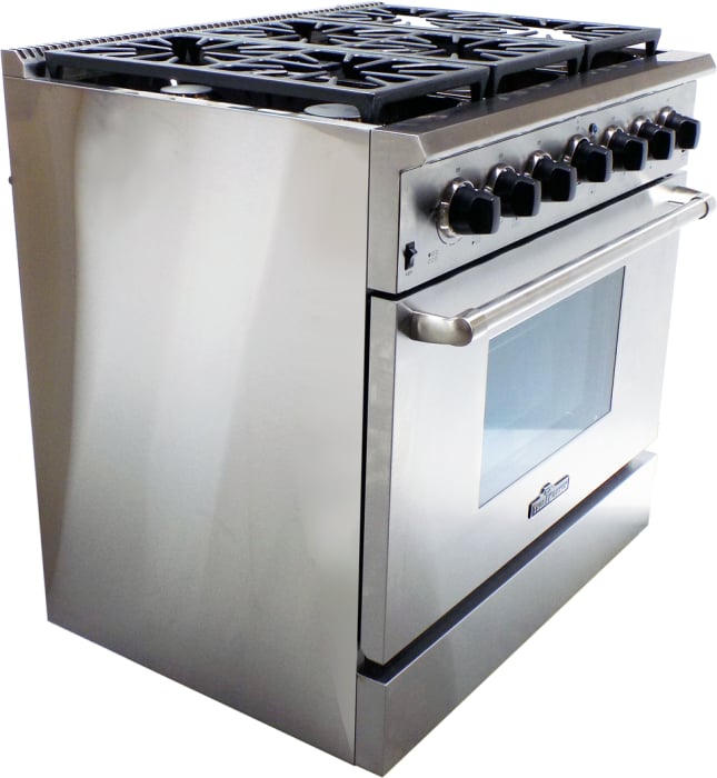 Thor Kitchen HDM3601U 36 Inch Freestanding Gas Range with Commercial