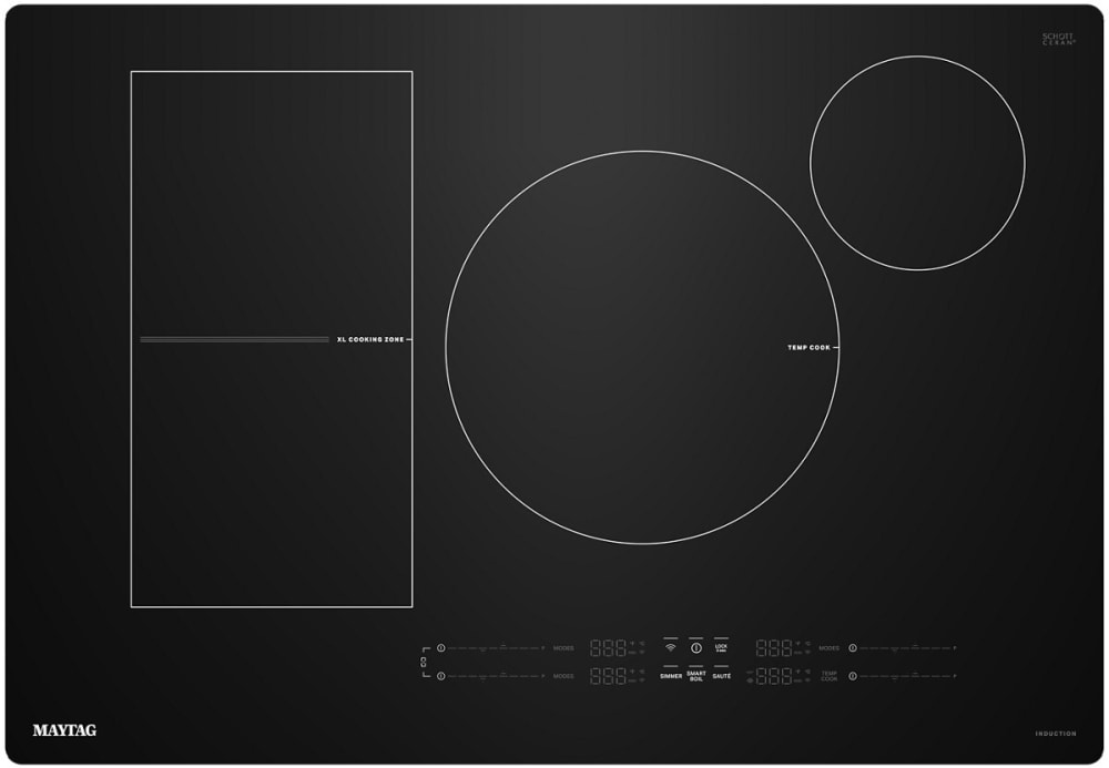 Maytag MCIT8030SB Smart Induction Cooktop with 4 Elements, Temp