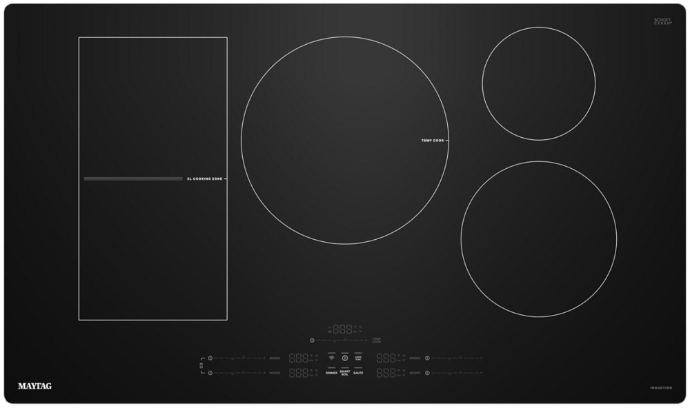 Maytag MCIT8036SB Smart Induction Cooktop with 5 Elements, Temp