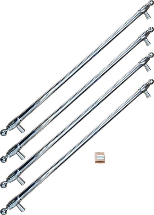 Bertazzoni HK36HERFDX Handle Kit for French Door Refrigerator