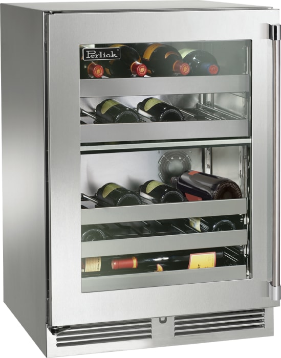 Perlick HP24DS43L 24 Inch Dual Zone Wine Reserve with 32 Bottle