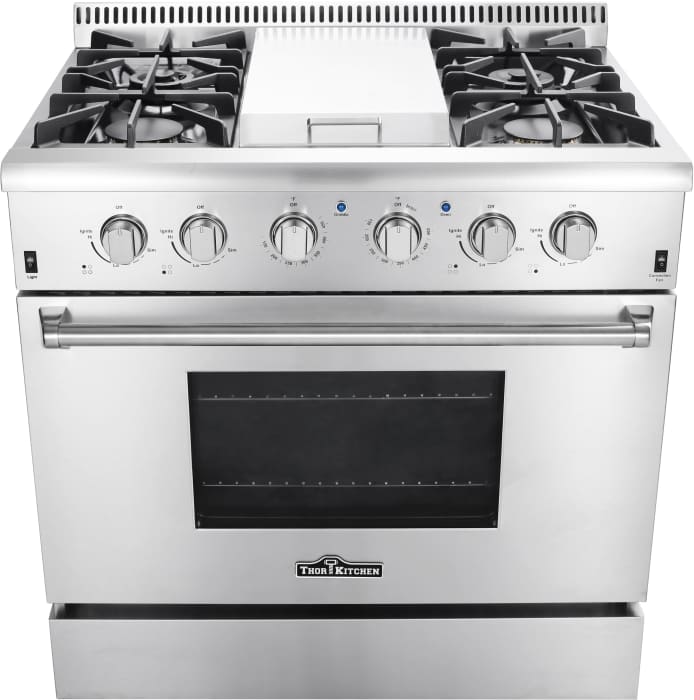 Thor Kitchen Hrg3617u 36 Inch Freestanding Gas Range With