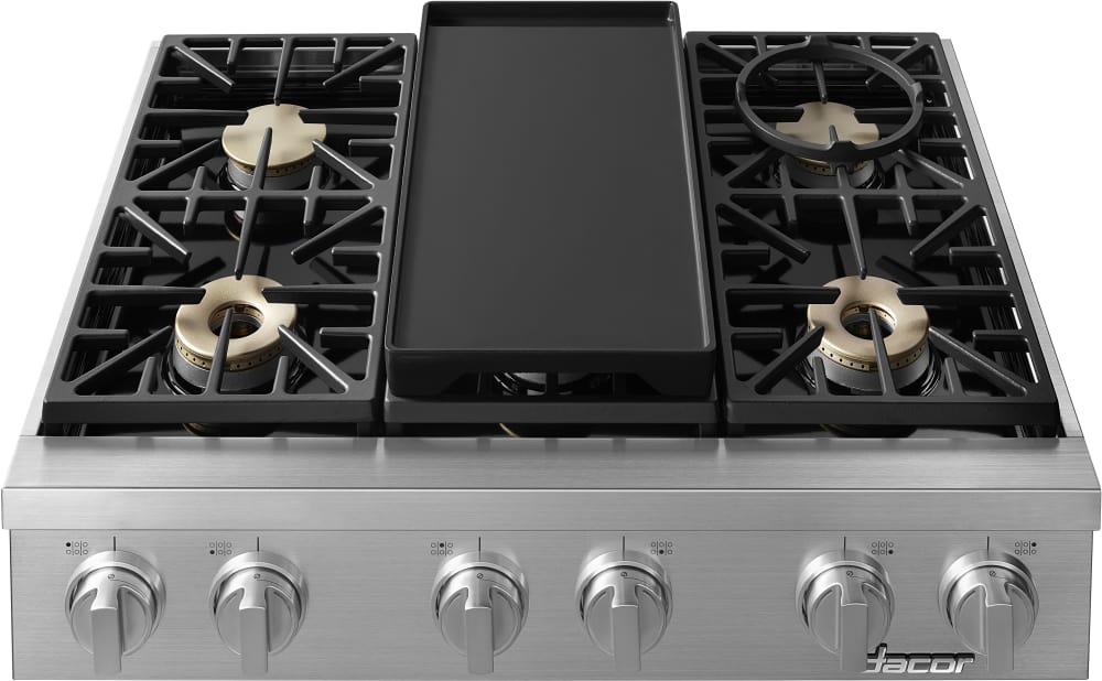 Dacor HRTP366SLP 36 Inch Rangetop with 6 Sealed Burners, Continuous