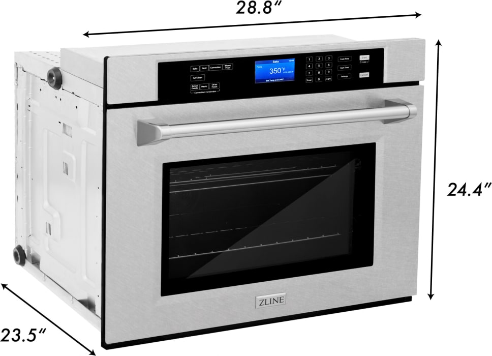ZLINE AWS30BS 30 Inch Professional Single Electric Wall Oven with 5.0