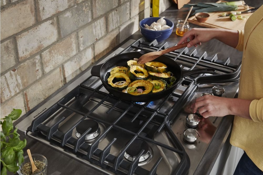 KitchenAid KCGS350ESS 30 Inch Gas Cooktop with 5 Sealed Burners