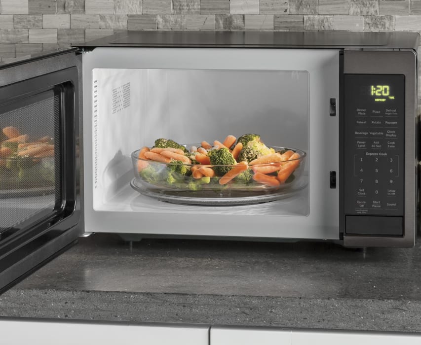 GE JES1095BMTS 0.9 cu. ft. Countertop Microwave Oven with Convenience