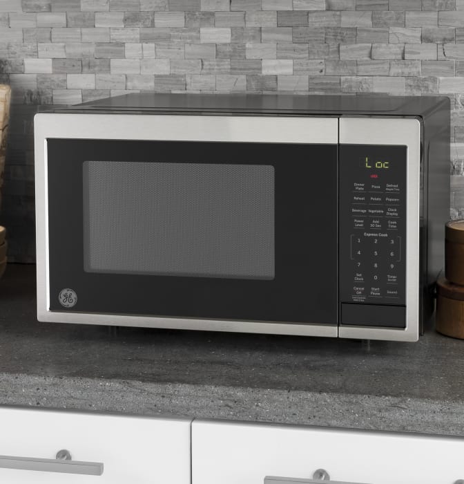 GE JES1095SMSS 0.9 cu. ft. Countertop Microwave Oven with Convenience Ge 0.9 Cu. Ft. Countertop Microwave In Stainless Steel