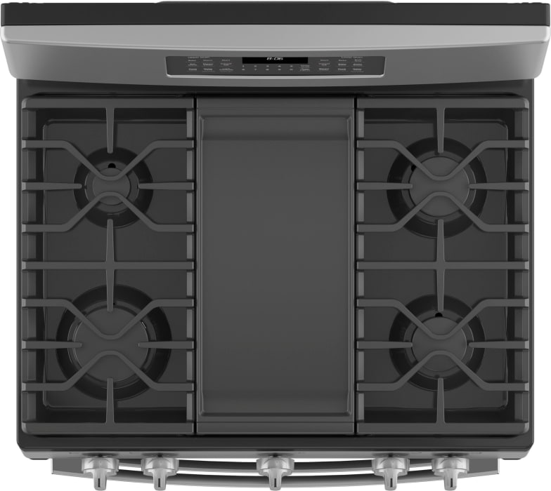 GE JGBS86SPSS 30 Inch Double Oven Gas Range with 5 Sealed Burners, 6.8