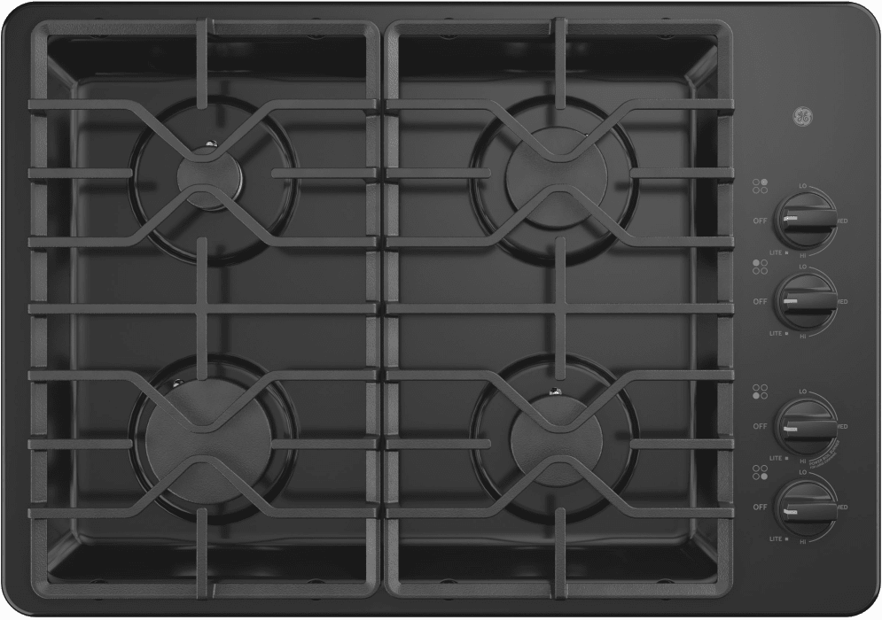 Ge Jgp3530dlbb 30 Inch Gas Cooktop With Max Burner System Power Boil Burner Simmer Burner Continuous Grates Dishwasher Safe Grates Deep Recessed Cooktop 4 Sealed Burners And Ada Compliant Black