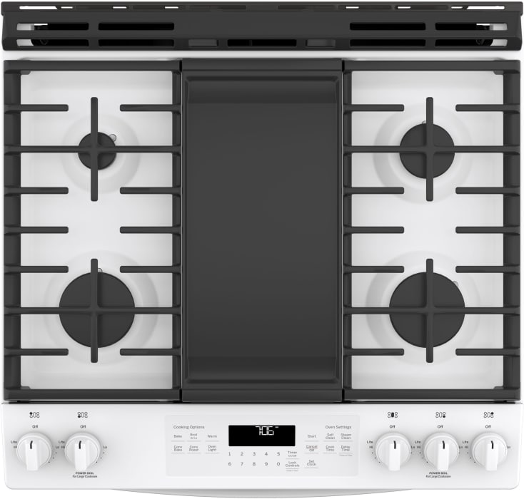 GE JGS760DELWW 30 Inch SlideIn Gas Range with Convection, Dishwasher
