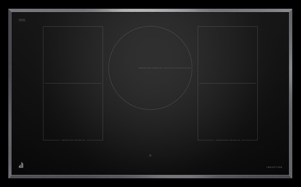 シズ学　ユニ JennAir JICT736SS 36 Inch Induction Smart Cooktop with 5 Elements
