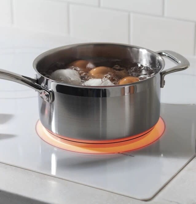 GE JP3536TJWW 36 Inch Electric Cooktop with 5 Radiant Elements, Ceramic