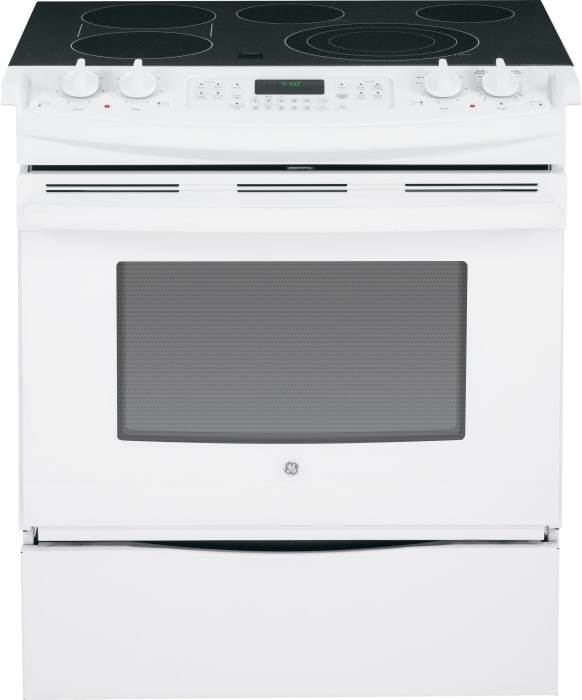 GE JS750DFWW 30 Inch Slide-in Electric Range with True Convection