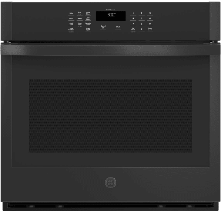 Ge Jts3000dnbb 30 Inch Electric Single Wall Oven With Scan To Cook Wifi Glass Touch Controls Steam Self Clean Heavy Duty Racks 10 Pass Bake Element 8 Pass Broil Element Sabbath Mode Ada Compliant And Ul Certified Black