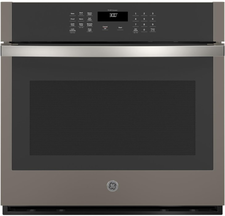 Ge Jts3000enes 30 Inch Electric Single Wall Oven With Scan To Cook Wifi Glass Touch Controls Steam Self Clean Heavy Duty Racks 10 Pass Bake Element 8 Pass Broil Element Sabbath Mode Ada Compliant And Ul Certified Slate