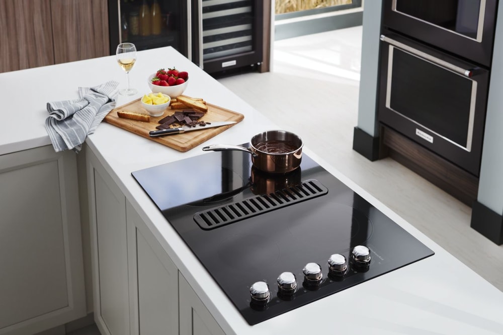 KitchenAid KCED600GSS 30 Inch Electric Cooktop with 4 Elements, Even