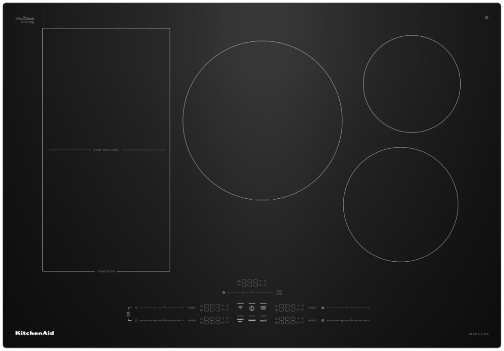 KitchenAid KCIT730SBL Induction Smart Cooktop with 5 Heating Zones