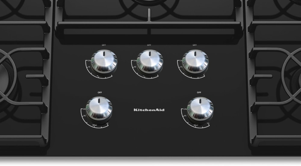 KitchenAid KGCC566RBL 36 Inch Gas Cooktop with 5 Sealed Burners