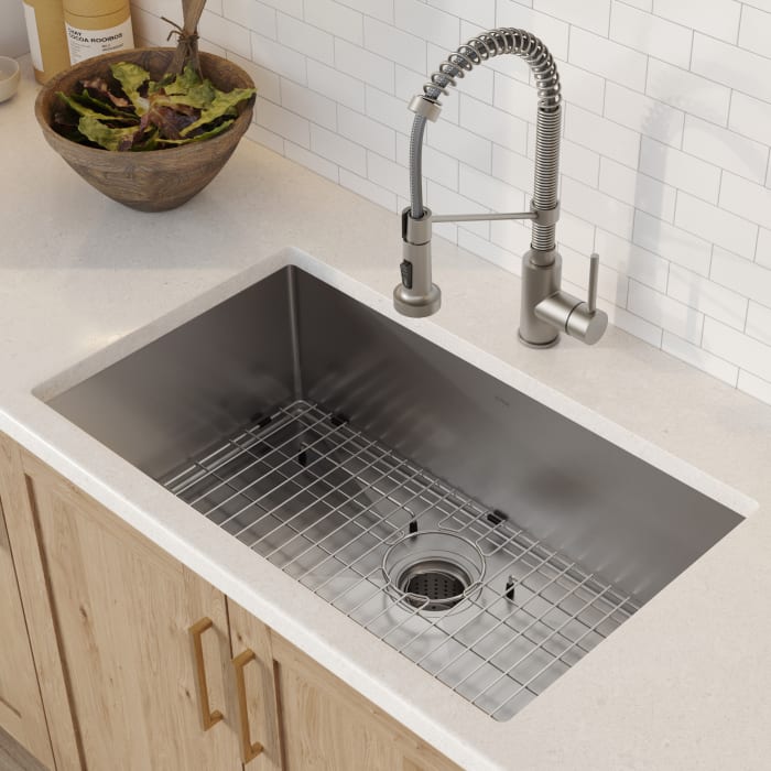 Kraus KHU10030161053SS 30 Inch Undermount Kitchen Sink with Commercial