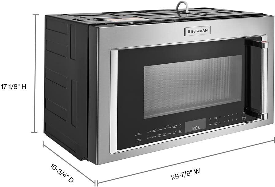 KitchenAid KMHC319ESS 30 Inch OvertheRange Microwave Oven with 1.9 cu
