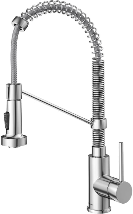SHEONE 手仕上げDJ KRUSHプリント 1of1 Kraus KPF1610CH Single Handle Pull Down Commercial Kitchen Faucet