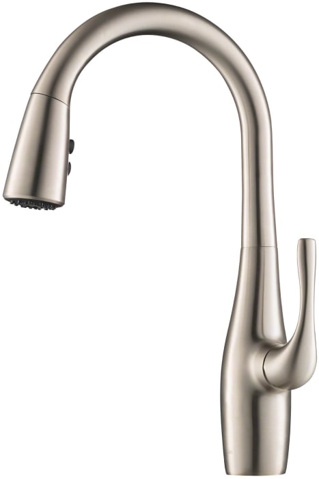 Esina Single-Handle Pull-Down Sprayer Kitchen Faucet with Dual Function Sprayhead in All-Brite Spot Free Stainless Steel Esina Single-Handle Pull-Down Sprayer Kitchen Faucet with Dual Function Sprayhead in All-Brite Spot Free Stainless Steel