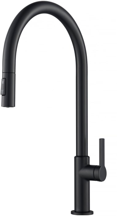 oneflameTE ブラック Aset Kraus KPF2821MB Single Handle Pull Down Kitchen Faucet with Dual