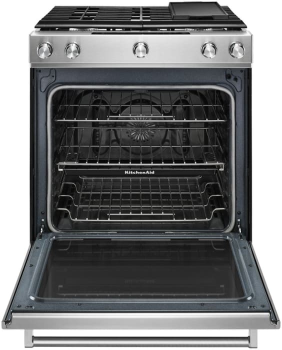 KitchenAid KSGG700ESS 30 Inch SlideIn Gas Range with 5 Sealed Burners